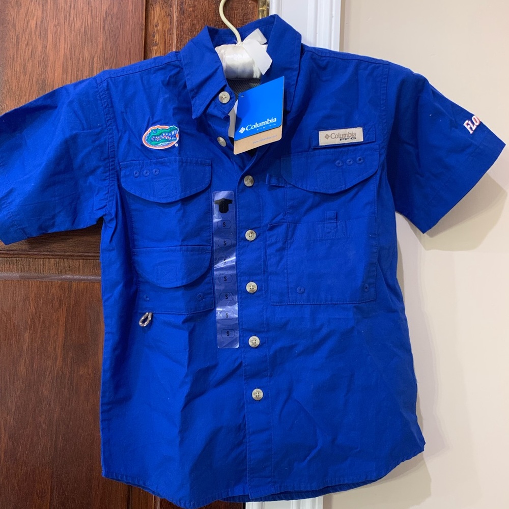 Columbia Boys button down size S